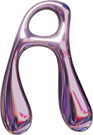 Pressed Molten Metallic Letter A